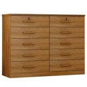 Ver imagem 1 de Cômoda Gaveteiro Milão com Chave Cumaru 25 - Novo Horizonte