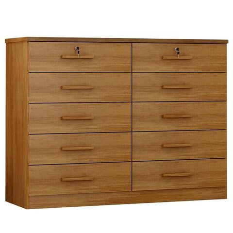 Cômoda Gaveteiro Milão com Chave Cumaru 25 - Novo Horizonte