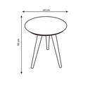 Ver imagem 3 de Mesa de Canto e Lateral para Decoração Bege P