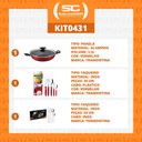 Ver imagem 2 de KIT - Panela Wok Alumínio 28Cm + 1 Faqueiro Vermelho 30pç + 1 Faqueiro Inox 24pç - Tramontina