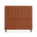 Ver imagem 2 de Cabeceira Carla Cama Box Casal 140 Cm Suede Terracota