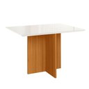Ver imagem 2 de Mesa Jantar Helo 120x90 Cm Freijo/off White -tampo Vidro