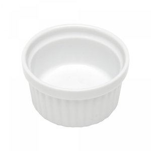 Ramequim de Porcelana Classic Branco 7cm X 4cm - Lyor