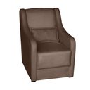 Ver imagem 5 de Poltrona para Amamentação Glamour com Puff e Almofada Marrom