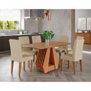 Ver imagem 2 de Mesa para Sala de Jantar Agata 130 X 80 Cm com Tampo Mdf Cimol Cinamomo