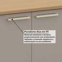 Ver imagem 5 de Balcão de Cozinha 100 Mdf 2 Portas com Tampo 60cm Duna Luciane Móveis