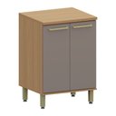 Ver imagem 1 de Balcão de Cozinha 100 Mdf 2 Portas com Tampo 60cm Duna Luciane Móveis