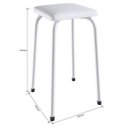 Ver imagem 4 de Conjunto Mesa e 4 Bancos Estofados Verona Branco