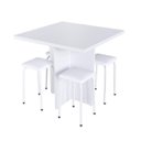 Ver imagem 2 de Conjunto Mesa e 4 Bancos Estofados Verona