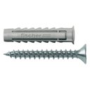 Ver imagem 1 de Cartela de Buchas Sx 10x50mm e Parafusos Cabeça Chata com 5 Unidadades - 603055 - Fischer