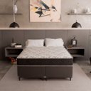 Ver imagem 6 de Cama Box Queen Bipartido + Colchão D33 One Face - 56x158x198cm - e-Shop Casa - Couro
