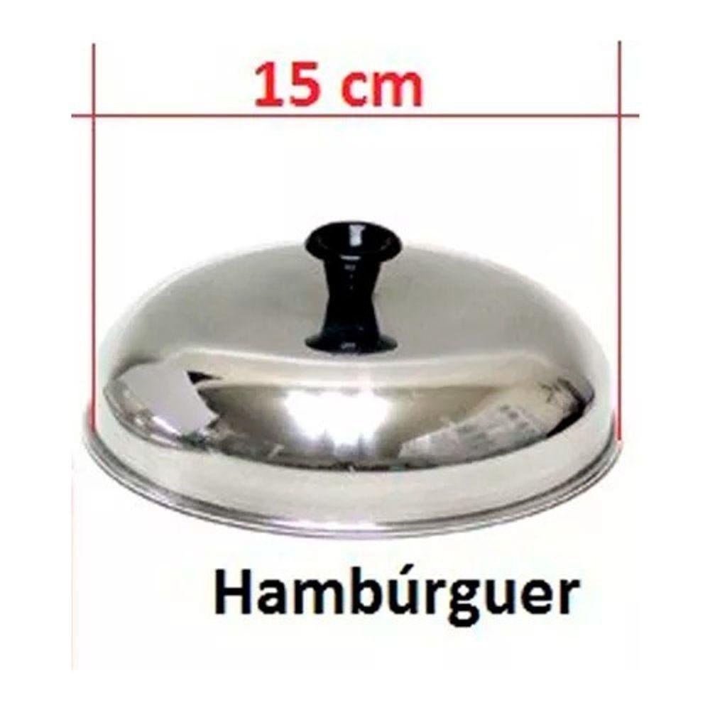 Kit 5 Abafador de Hambúrguer em Aço Inox para Chapa Globo - 2