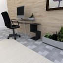Ver imagem 2 de Mesa Lateral Preto Aparador de Sofa Escritorio Mesa Lateral Cama Mesa de Canto