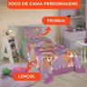 Jogo de Cama Infantil Lepper Patrulha Canina Menina Solteiro 2 Peças Microfibra Lilás - 3