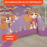 Jogo de Cama Infantil Lepper Patrulha Canina Menina Solteiro 2 Peças Microfibra Lilás - 5