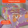 Jogo de Cama Infantil Lepper Patrulha Canina Menina Solteiro 2 Peças Microfibra Lilás - 4