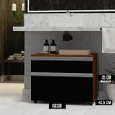 Ver imagem 3 de Gabinete para Banheiro com Rodízio 60cm 2 Gavetas Safira Inferior