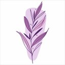 Ver imagem 3 de Adesivo Floral Boho Roxo Estilo Nórdico 79x150 Minimalista Mod.03