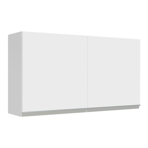 Armário de Cozinha Aéreo 120 cm 2 Portas Branco Glamy Madesa