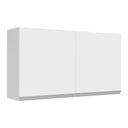 Ver imagem 1 de Armário de Cozinha Aéreo 120 cm 2 Portas Branco Glamy Madesa