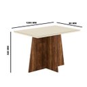 Ver imagem 4 de Conjunto Sala de Jantar Mesa com Tampo de Vidro e 4 Cadeiras Iza Sonetto Móveis