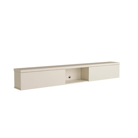 Nicho Basculante 180cm C/ 2 Portas P/ Painel de Tv 100% Mdf Cor:luna