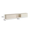 Ver imagem 2 de Nicho Basculante 180cm C/ 2 Portas P/ Painel de Tv 100% Mdf Cor:luna