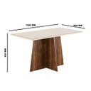 Ver imagem 4 de Conjunto Sala de Jantar Mesa com Tampo de Vidro e 6 Cadeiras Iza Sonetto Móveis