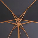 Ver imagem 7 de Ombrelone Guarda Sol Sombreiro Central Praia Piscina 2,4m Retrátil Topo Fixo Ventilado Estrutura Mad