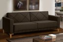 Ver imagem 2 de Sofá 3 Lugares Confortável 1,8m Tucson Marrom - Meu Estofado Sofá 3 Lugares Confortável Sala Quarto 