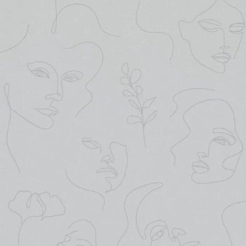 Papel de Parede Kylie Fotográfico Cinza 6842-20