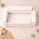 Ver imagem 4 de Sofá Cama Infantil 2 em 1 - Tecido Veludo - Cor Creme