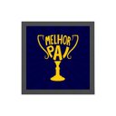 Ver imagem 1 de Quadro Decorativo Quadrado Melhor Pai 20x20cm:Madeira branca