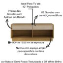 Ver imagem 4 de Rack E Painel Para Tv 42 Polegadas PL3004xRA2003 Natural Off White Tecno Mobili