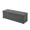 Ver imagem 2 de Calçadeira Recamier Baú 158cm para Cama Queen Toquío Vilajo:Suede Cinza