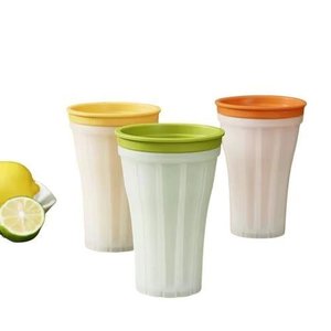 Forma Silicone Gelo Smoothie Copo Tampa Molde Criativo Bebidas Geladas Reutilizavel Facil Limpeza Re