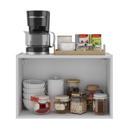 Balcão de Cozinha Suspenso 2 Portas Multimóveis Mp2165 Branco - 4