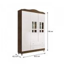 Ver imagem 3 de Quarto Bebê Completo Berço 3 em 1 Mirelle Guarda Roupa 3 Portas Cômoda 4 Gavetas 1 Porta MDF Branco/