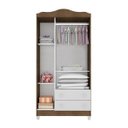 Ver imagem 4 de Quarto Bebê Completo Berço 3 em 1 Mirelle Guarda Roupa 3 Portas Cômoda 4 Gavetas 1 Porta MDF Branco/