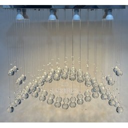 Luminária de Cristal Legítimos K9 Moderno para Sala de Estar:bivolt/50cm - 3