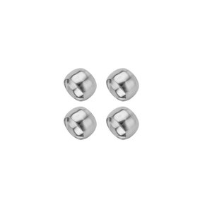 Conjunto Anéis Para Guardanapo Circle Prata