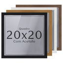 Ver imagem 3 de Kit 3 Unidades Moldura 20x20 Quadro com Acetato