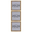 Ver imagem 2 de Kit 3 Unidades Moldura 20x20 Quadro com Acetato