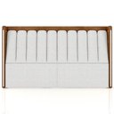 Ver imagem 5 de Cabeceira Cama King 195cm Luara Sintético Caramelo/Bouclê Creme Z37 - Mpozenato