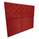 Ver imagem 5 de Cabeceira Capitonê King 195cm Jade Suede Vermelho Slk Decor Cabeceira Jade