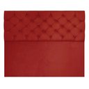 Ver imagem 3 de Cabeceira Capitonê King 195cm Jade Suede Vermelho Slk Decor Cabeceira Jade