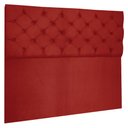 Ver imagem 1 de Cabeceira Capitonê King 195cm Jade Suede Vermelho Slk Decor Cabeceira Jade