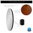 Ver imagem 6 de Espelho Corino 100cm X 100cm Redondo Cairo