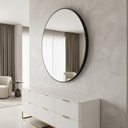 Ver imagem 1 de Espelho Corino 100cm X 100cm Redondo Cairo