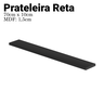Jogo de Prateleiras Mdf com 3 Unidades Tamanhos Variados Preto - 2